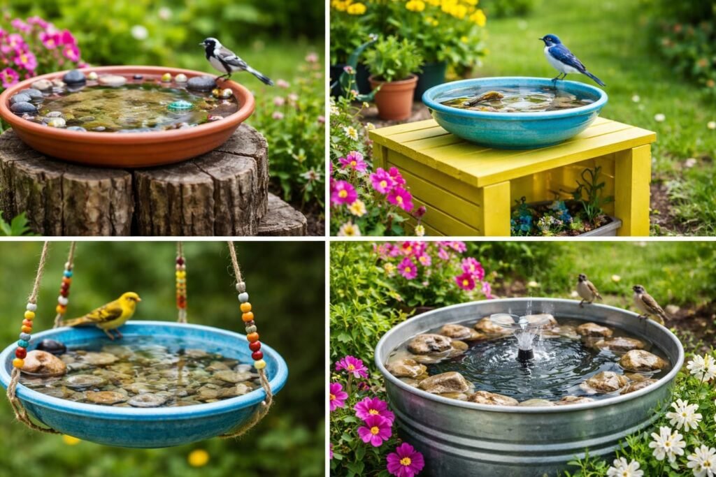 7 Easy Homemade Bird Bath Ideas You Can Make This Weekend