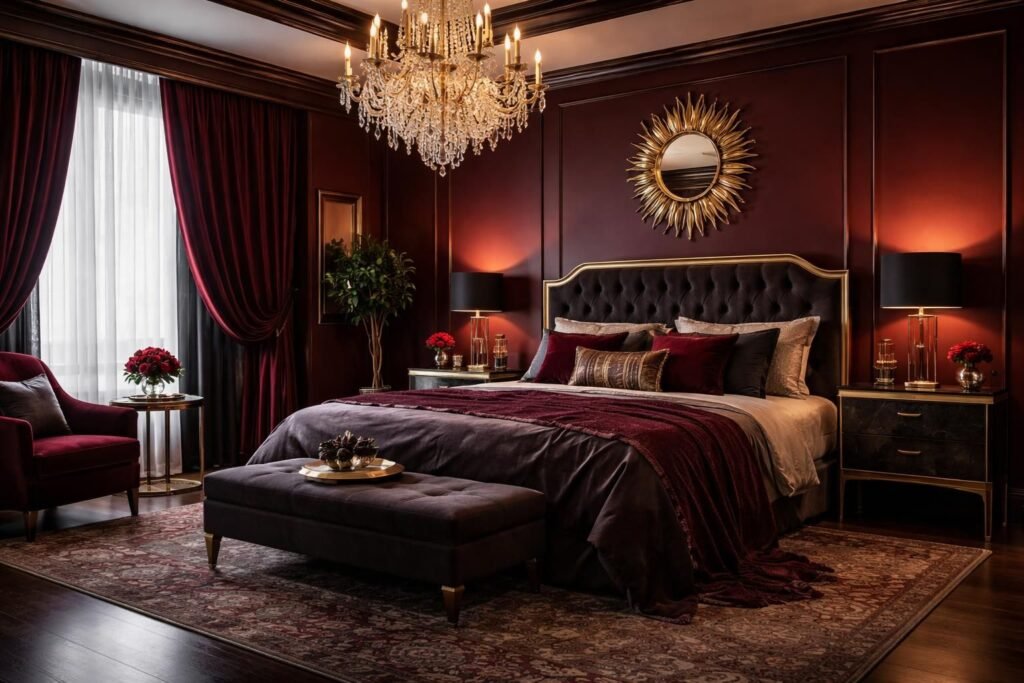 10 Wine Red Bedroom Ideas for a Bold, Sophisticated & Cozy Space 1 10 Wine Red Bedroom Ideas for a Bold, Sophisticated & Cozy Space