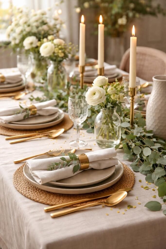 Simple Spring Tablescape