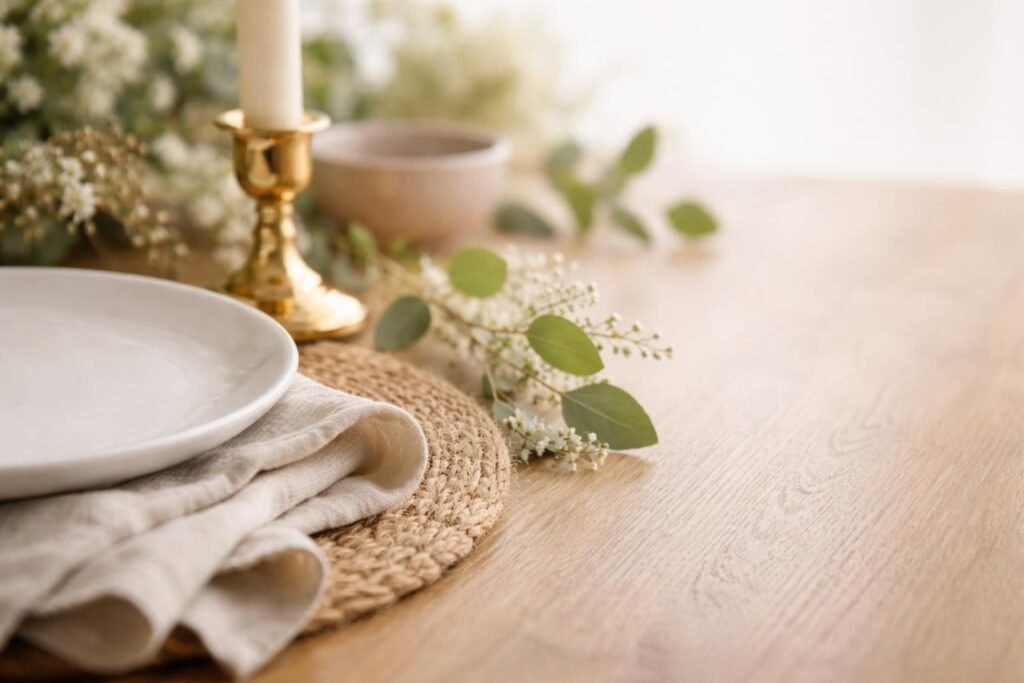 Simple Spring Tablescape