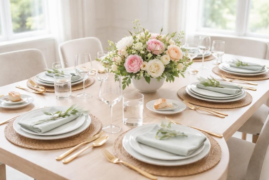 Simple Spring Tablescape