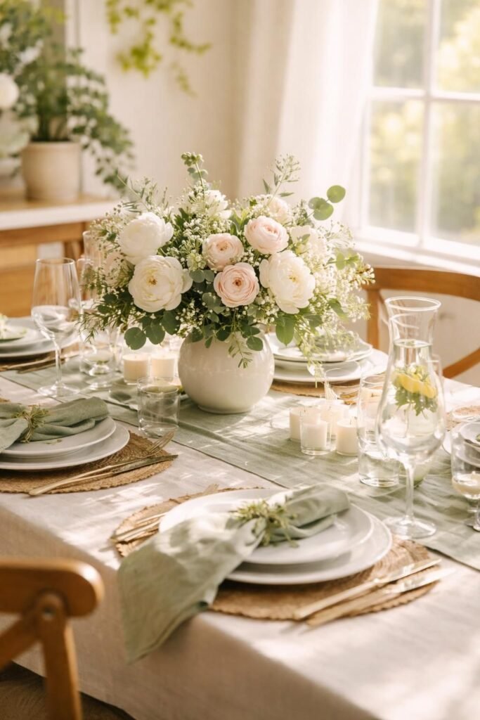 Simple Spring Tablescape