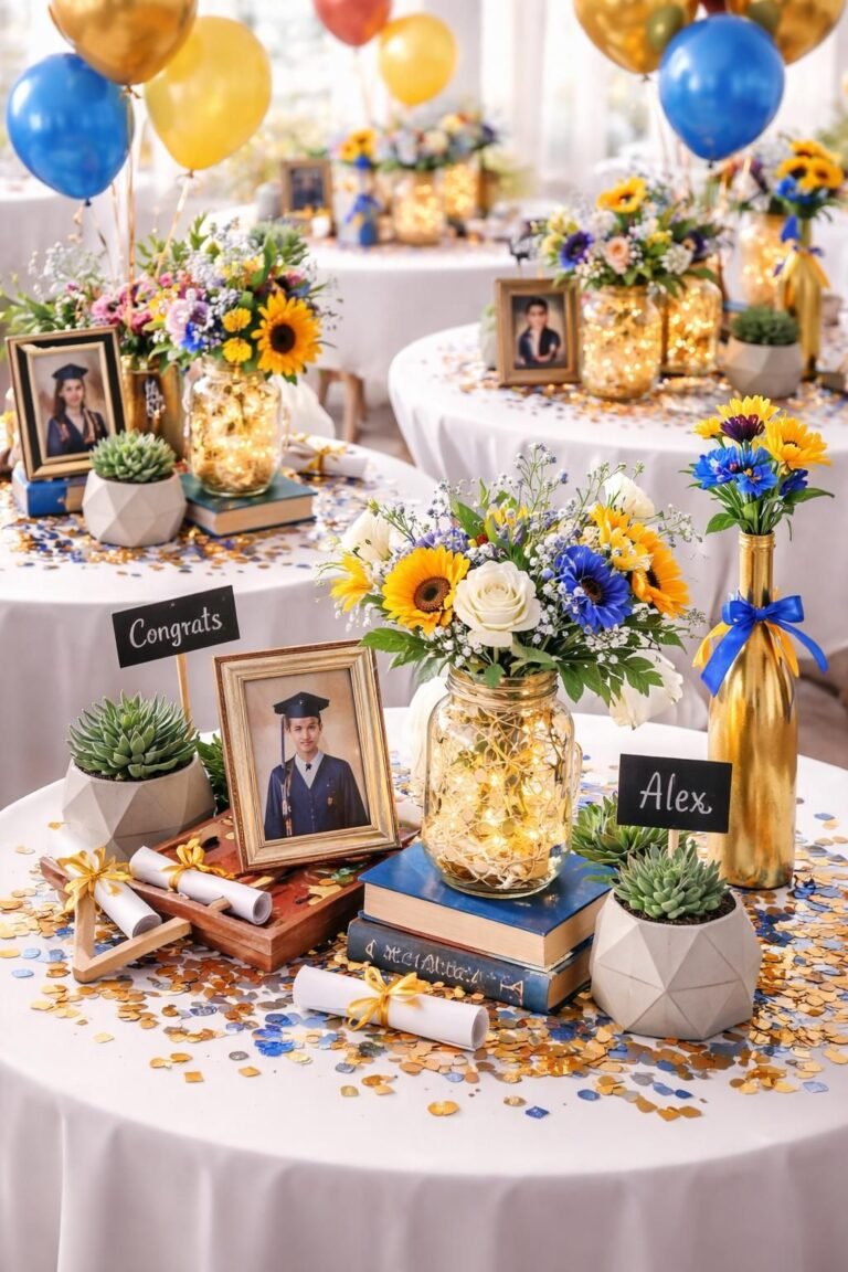 DIY Grad Party Centerpieces Ideas That Will Make Every Table Look Amazing