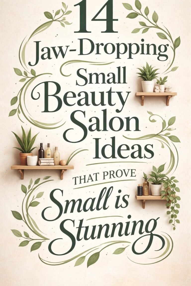 14 Jaw-Dropping Small Beauty Salon Ideas That Prove Small is Stunning