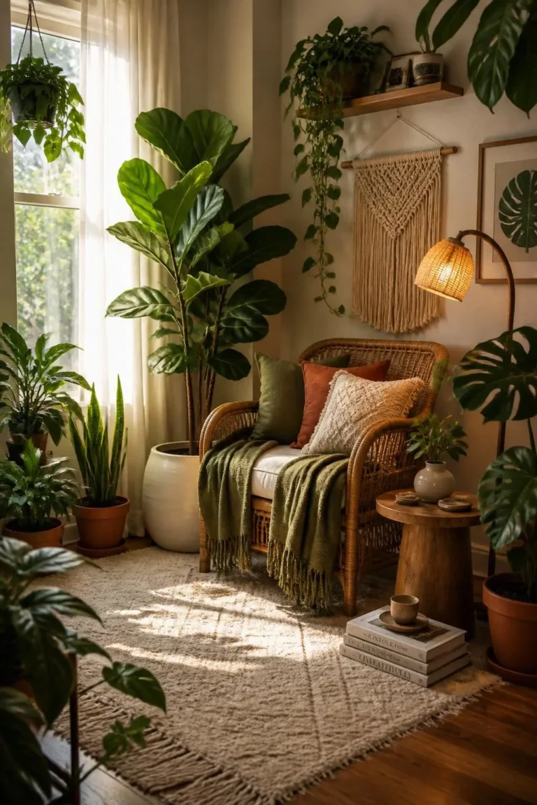 10 Lush Green Living Room Cozy Corner Ideas