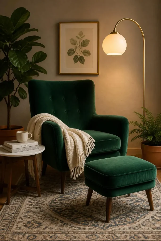 10 Lush Green Living Room Cozy Corner Ideas 1 10 Lush Green Living Room Cozy Corner Ideas