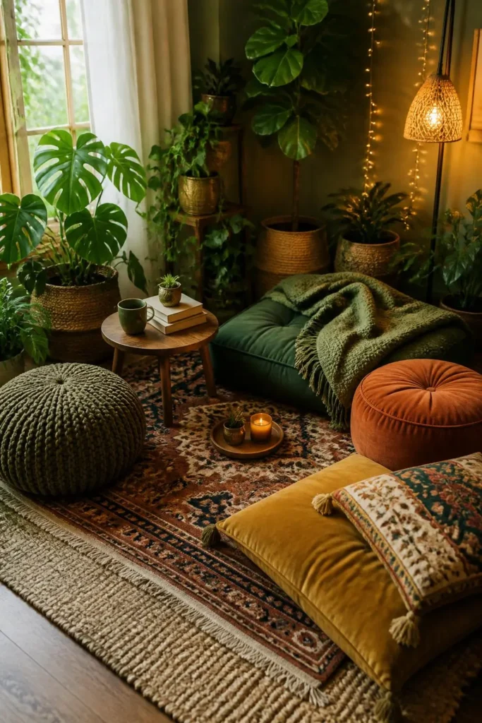 10 Lush Green Living Room Cozy Corner Ideas 8 10 Lush Green Living Room Cozy Corner Ideas