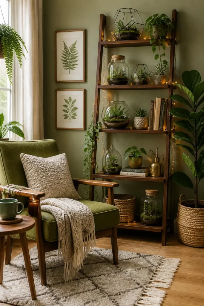 10 Lush Green Living Room Cozy Corner Ideas 9 10 Lush Green Living Room Cozy Corner Ideas