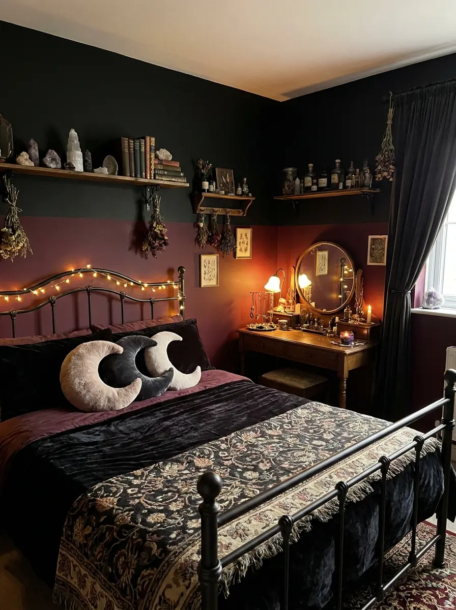 40+ Whimsy Goth Bedroom Ideas to Spark Your Inner 90s Witch