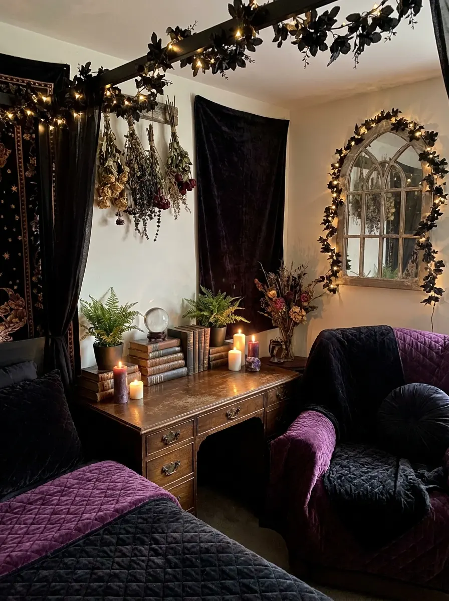 40+ Whimsy Goth Bedroom Ideas to Spark Your Inner 90s Witch