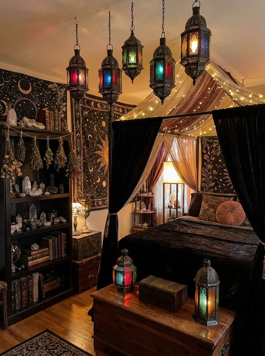 40+ Whimsy Goth Bedroom Ideas to Spark Your Inner 90s Witch