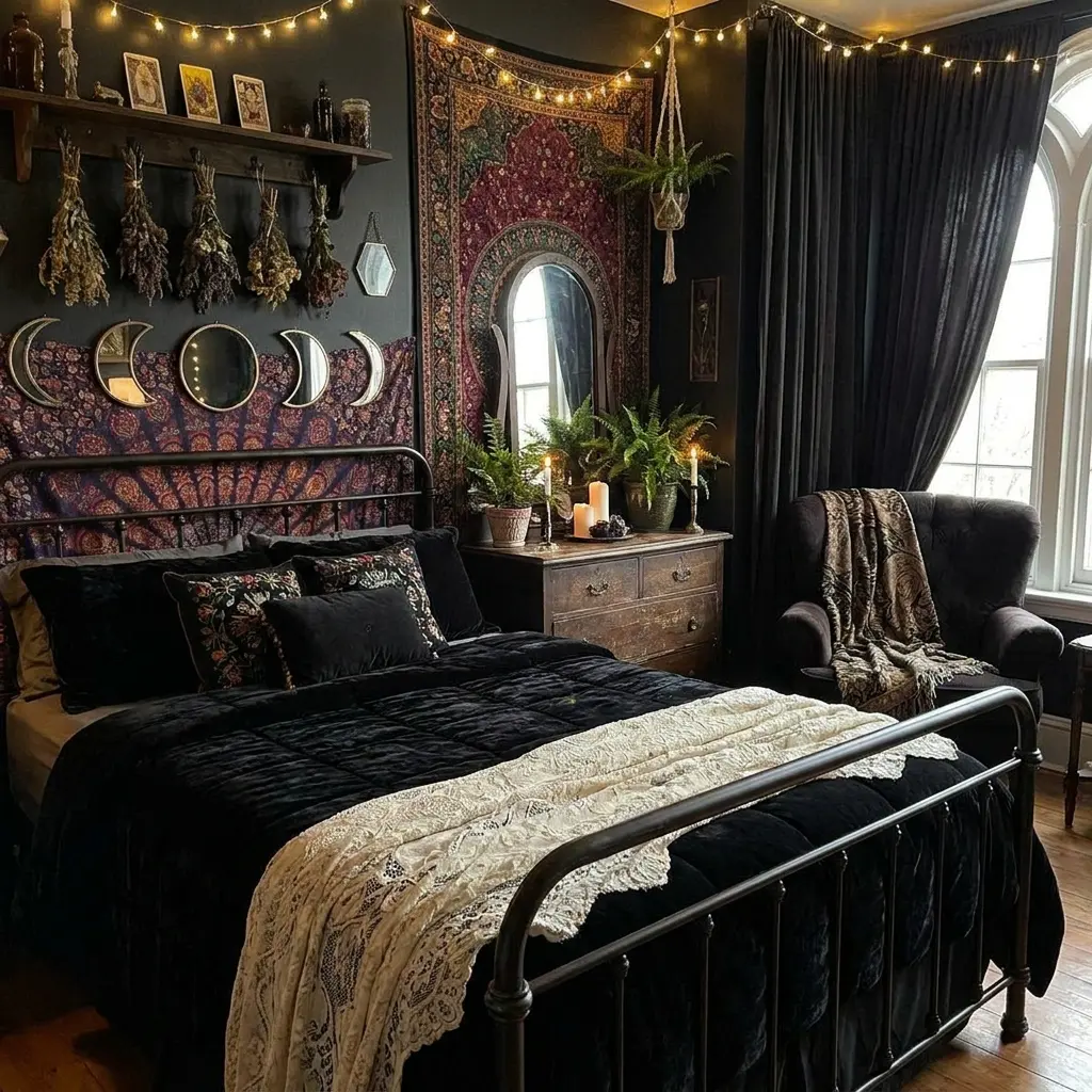 40+ Whimsy Goth Bedroom Ideas to Spark Your Inner 90s Witch