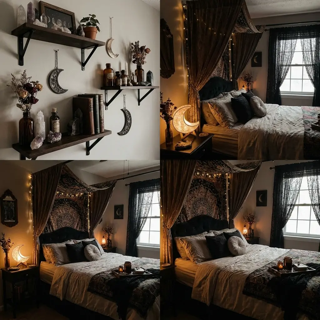 40+ Whimsy Goth Bedroom Ideas to Spark Your Inner 90s Witch