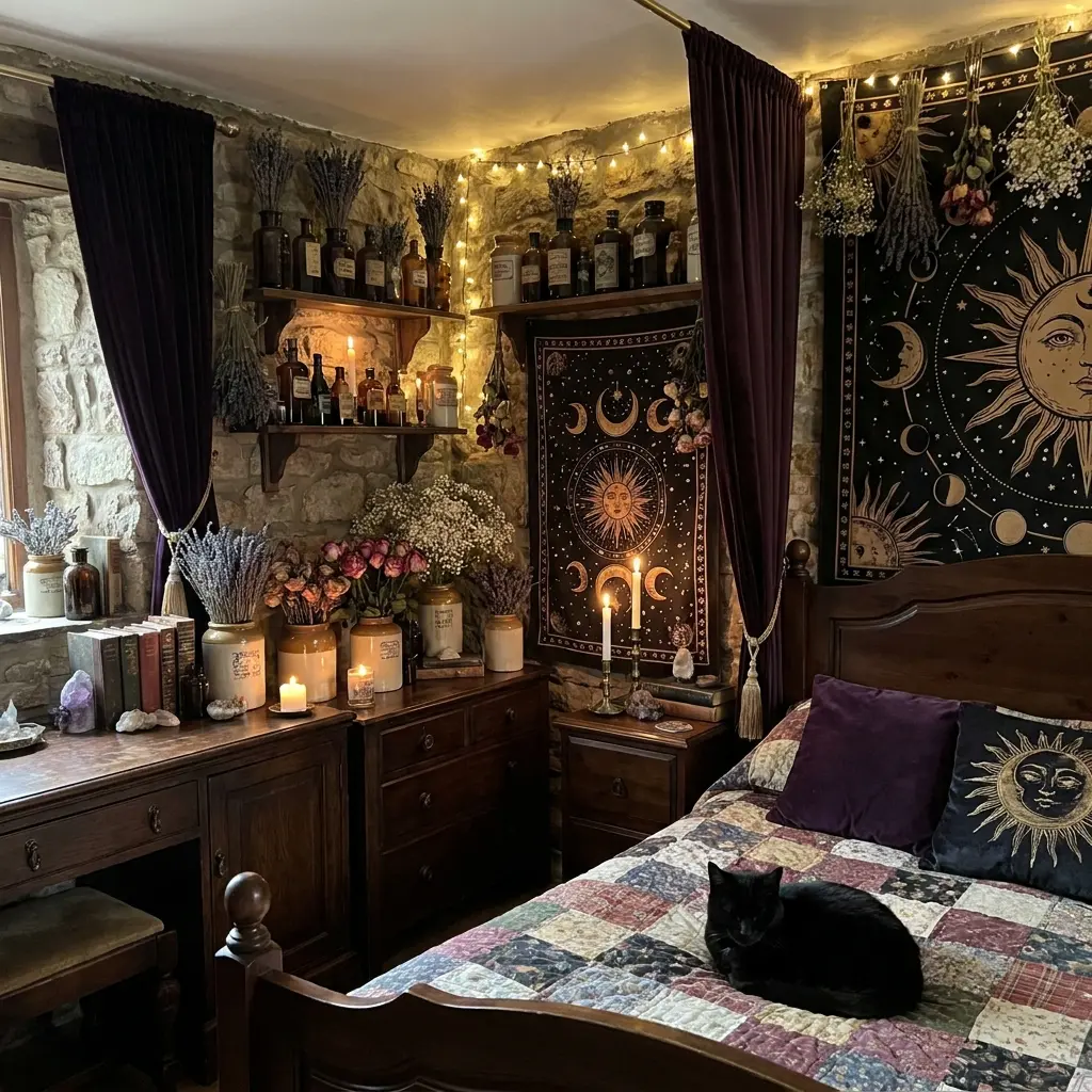 40+ Whimsy Goth Bedroom Ideas to Spark Your Inner 90s Witch