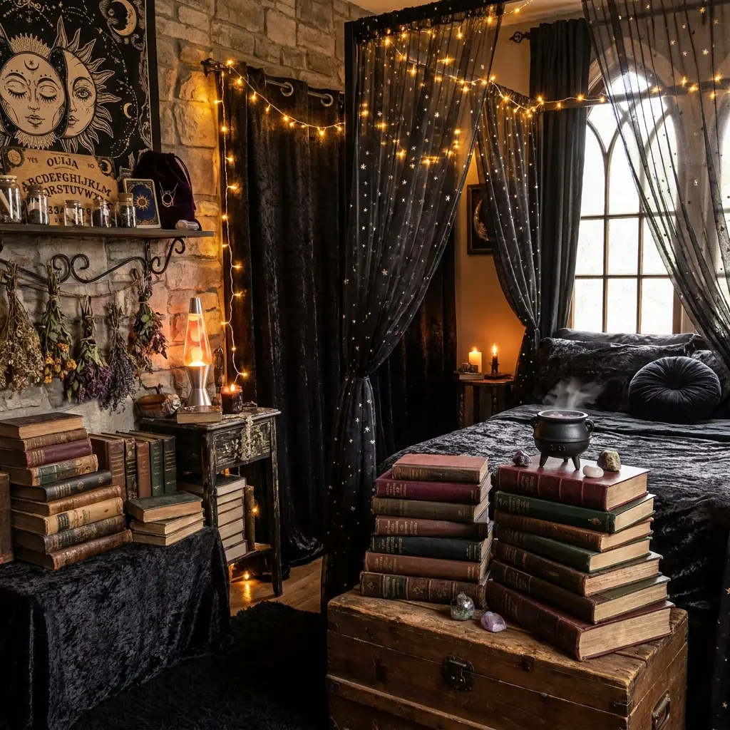 40+ Whimsy Goth Bedroom Ideas to Spark Your Inner 90s Witch