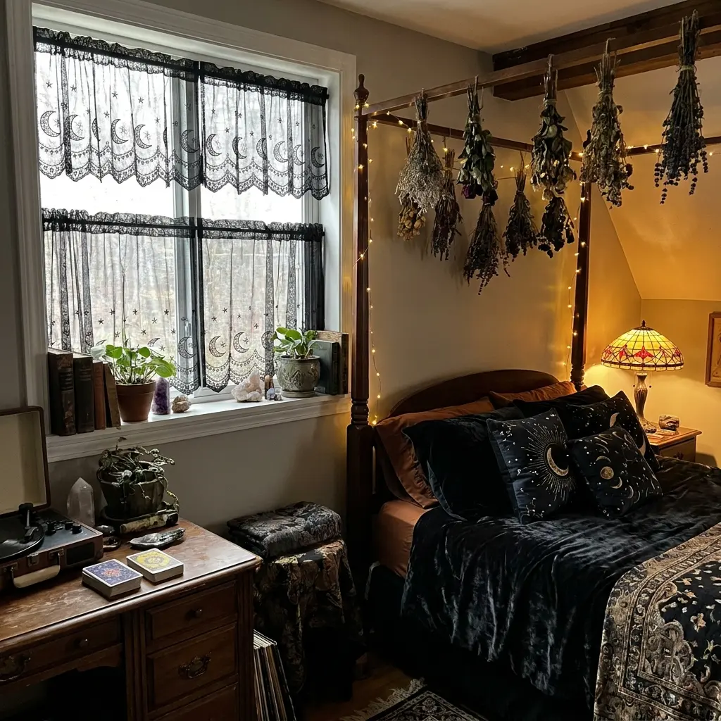 40+ Whimsy Goth Bedroom Ideas to Spark Your Inner 90s Witch