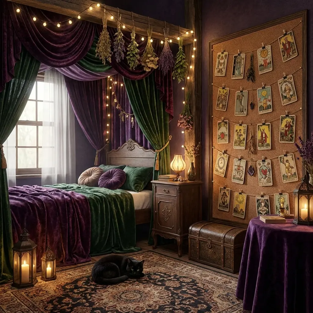 40+ Whimsy Goth Bedroom Ideas to Spark Your Inner 90s Witch