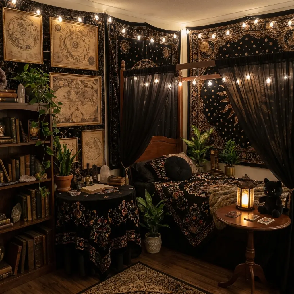 40+ Whimsy Goth Bedroom Ideas to Spark Your Inner 90s Witch