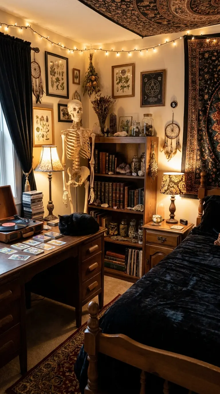 40+ Whimsy Goth Bedroom Ideas to Spark Your Inner 90s Witch
