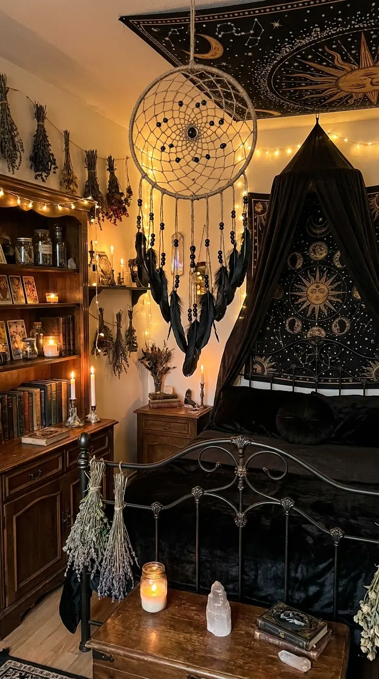 40+ Whimsy Goth Bedroom Ideas to Spark Your Inner 90s Witch