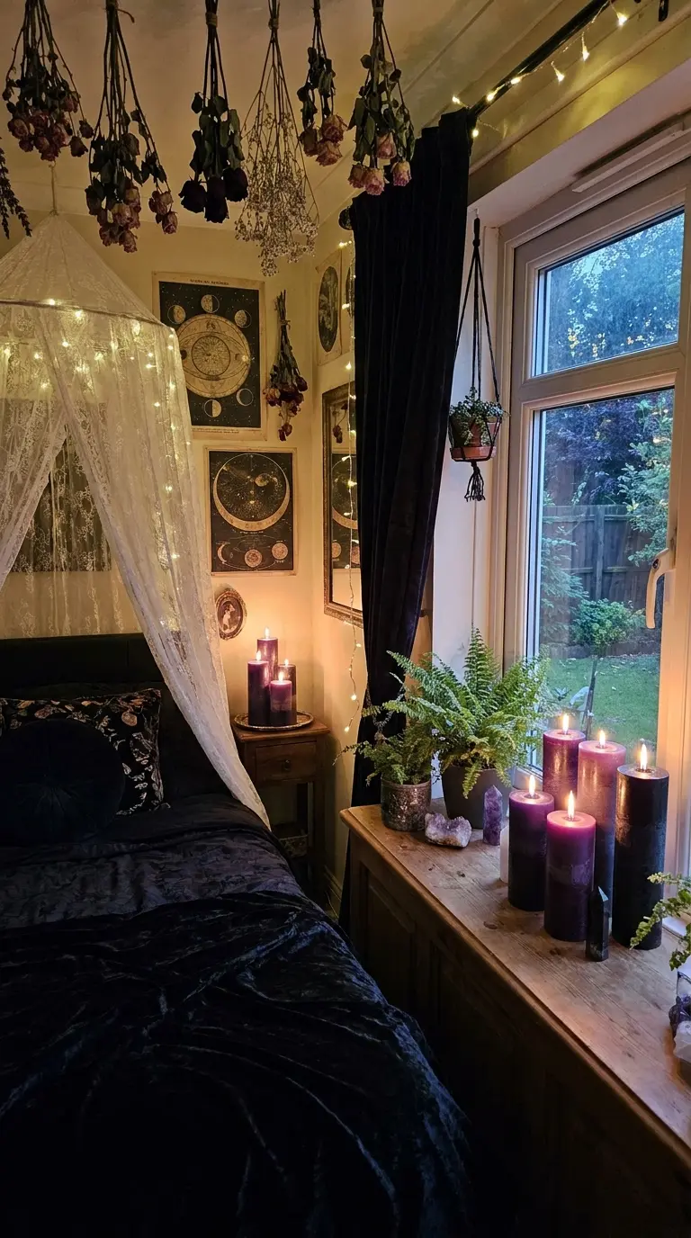 40+ Whimsy Goth Bedroom Ideas to Spark Your Inner 90s Witch