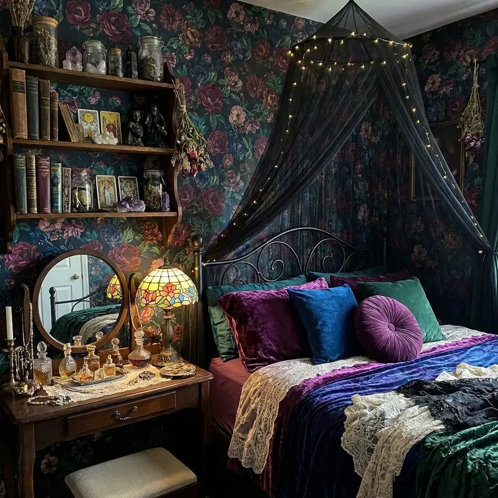 20+ Whimsy Goth Bedroom Decor Ideas to Channel Your Inner ’90s Witch