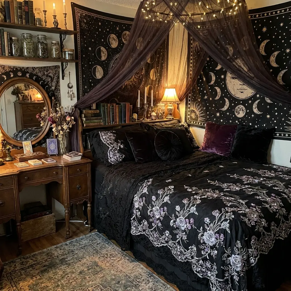20+ Whimsy Goth Bedroom Decor Ideas to Channel Your Inner ’90s Witch