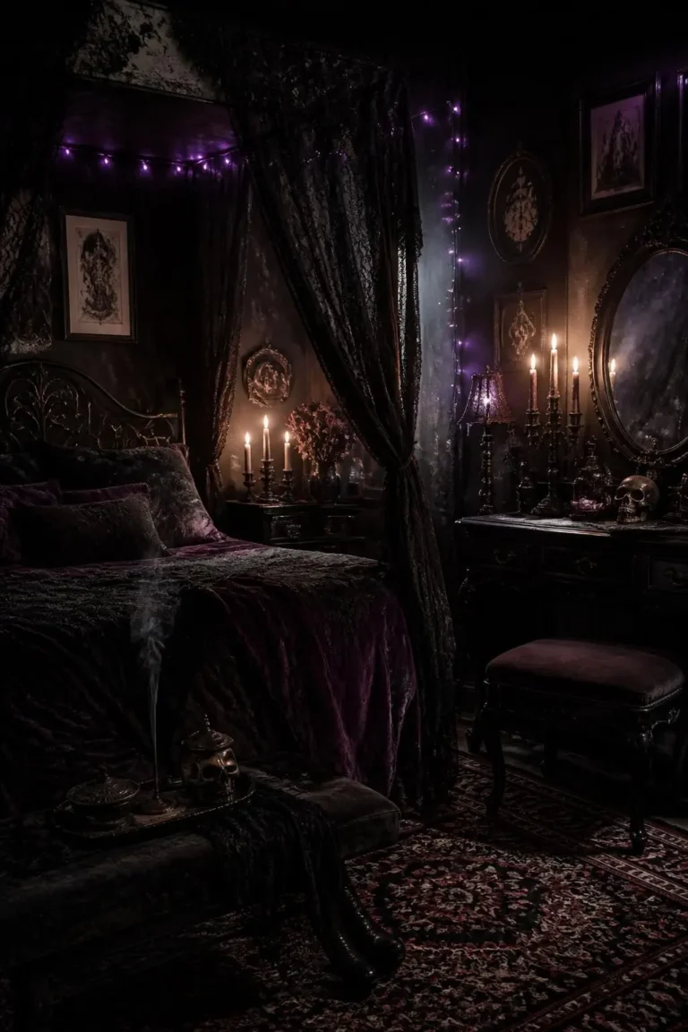 40+ Whimsy Goth Bedroom Ideas to Spark Your Inner 90s Witch