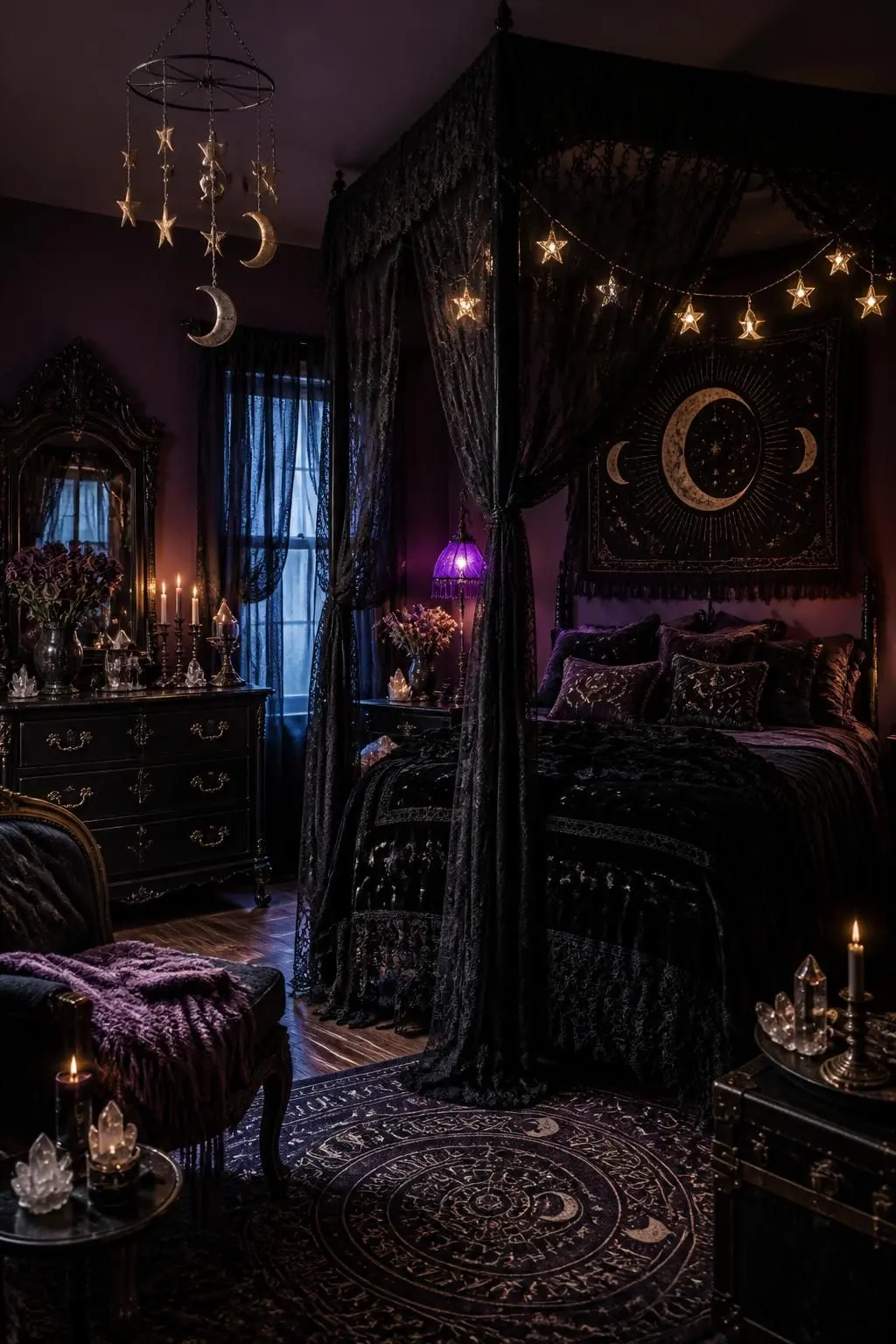Transform Your Bedroom Into a Mystical 90s Goth Sanctuary: 8 Stunning Design Ideas