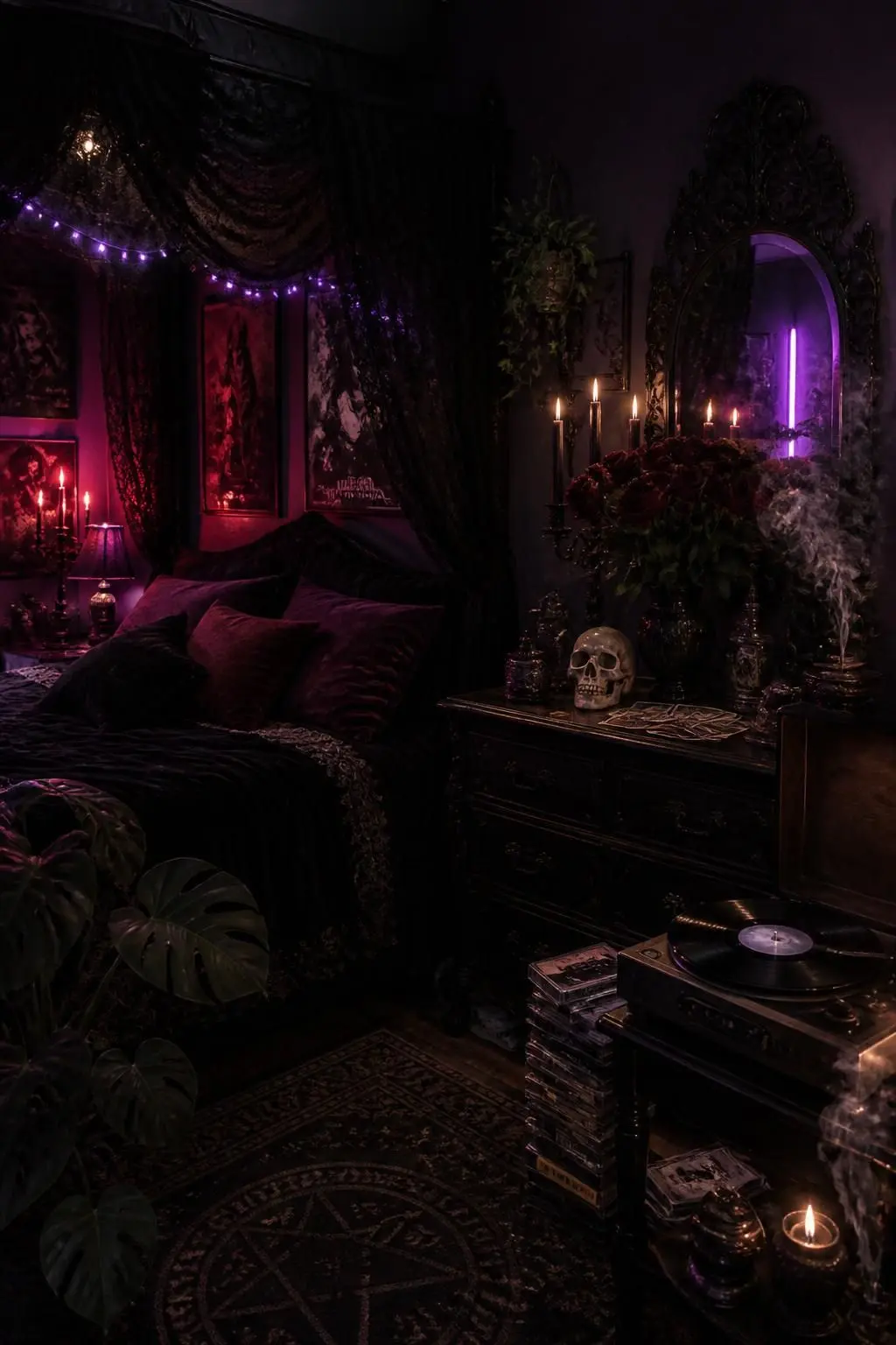 Transform Your Bedroom Into a Mystical 90s Goth Sanctuary: 8 Stunning Design Ideas