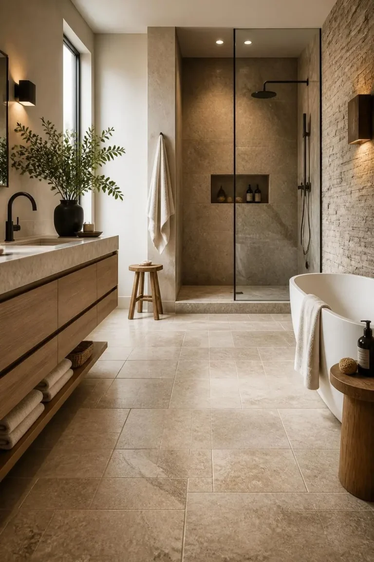 12 Bathroom Flooring Ideas That Combine Style and Durability