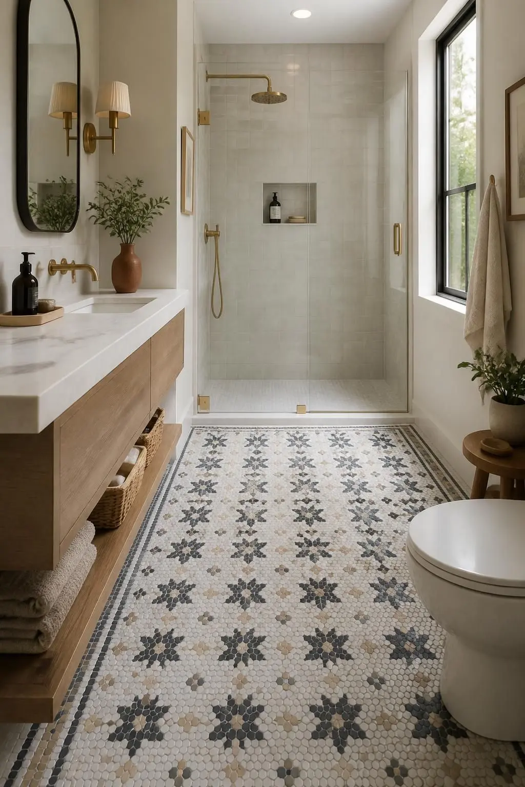 12 Bathroom Flooring Ideas That Combine Style and Durability
