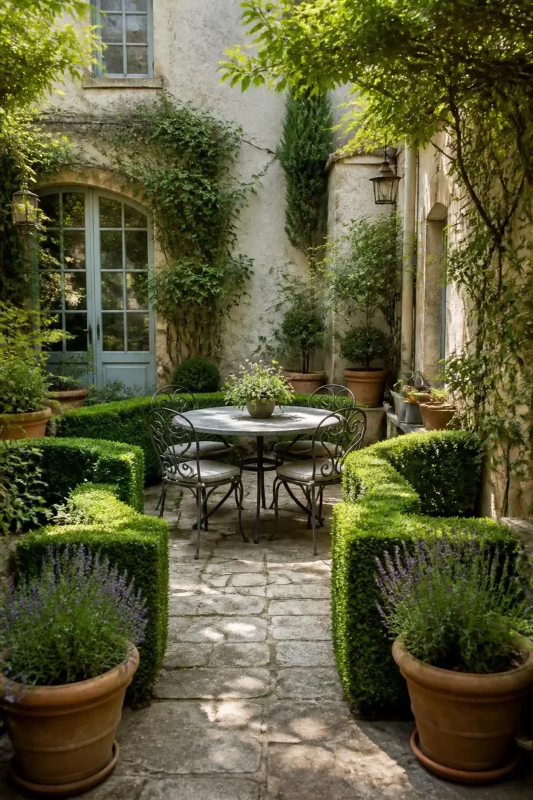 14 French Courtyard Garden Ideas for a European Backyard