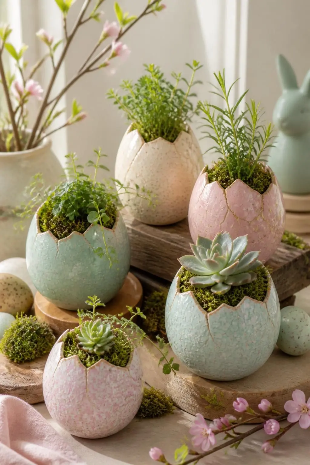 13 Whimsical Easter Egg Shell Planters for an Eco-Friendly Spring Home 3 13 Whimsical Easter Egg Shell Planters for an Eco-Friendly Spring Home