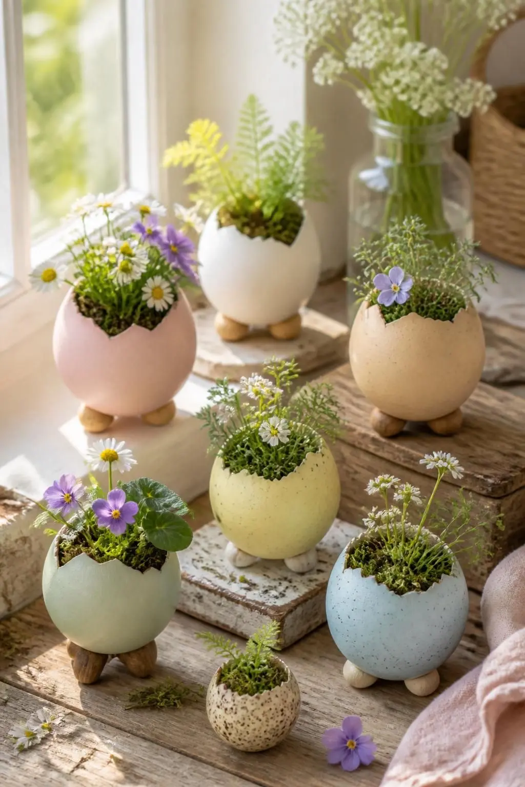 13 Whimsical Easter Egg Shell Planters for an Eco-Friendly Spring Home 5 13 Whimsical Easter Egg Shell Planters for an Eco-Friendly Spring Home