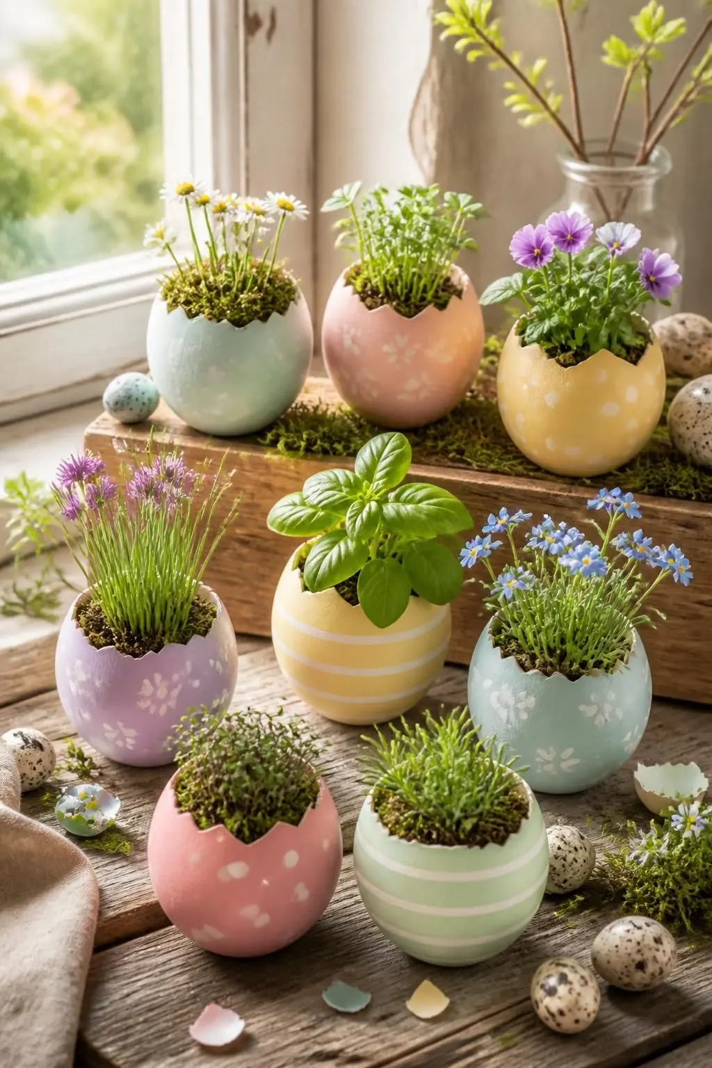 13 Whimsical Easter Egg Shell Planters for an Eco-Friendly Spring Home 8 13 Whimsical Easter Egg Shell Planters for an Eco-Friendly Spring Home