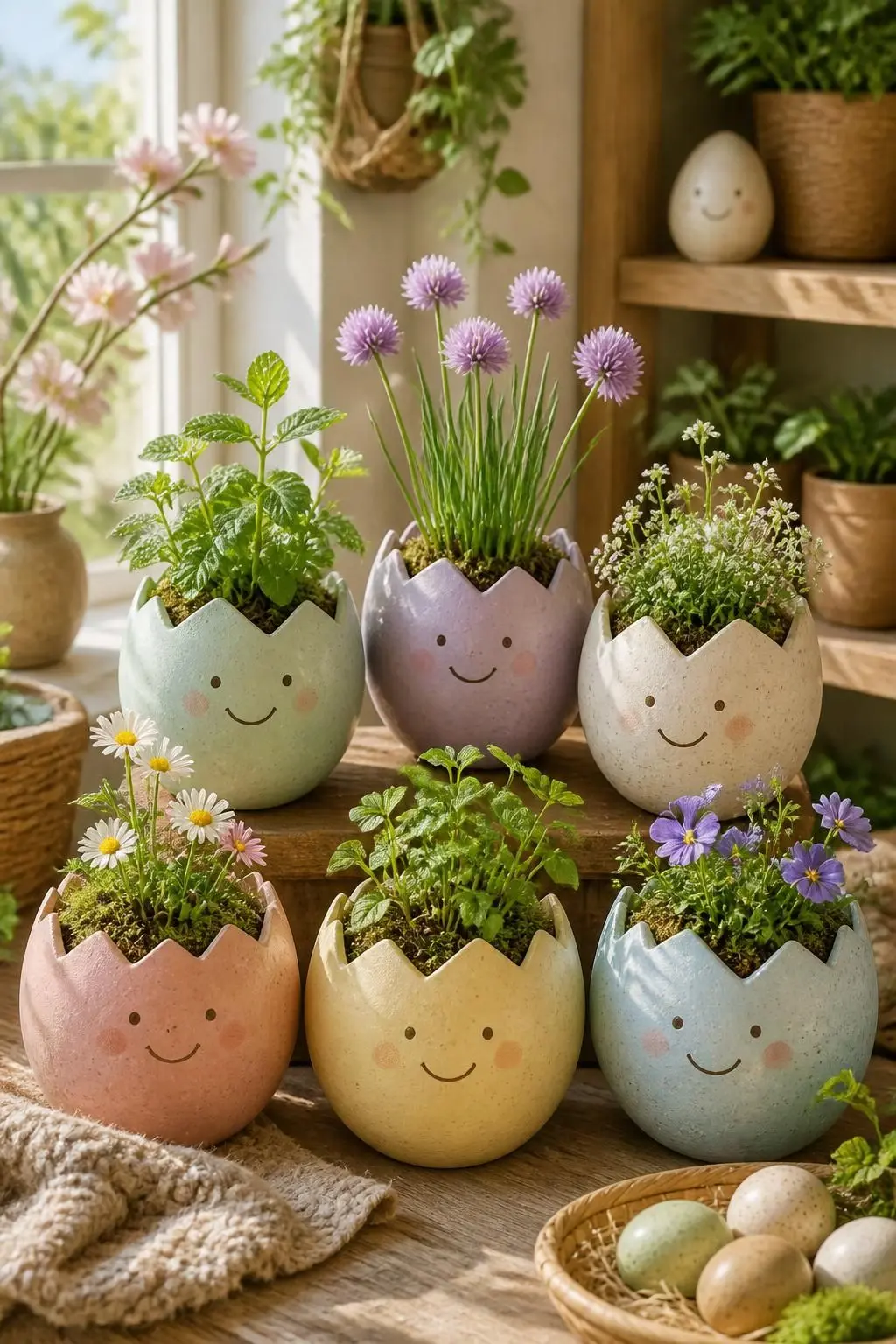 13 Whimsical Easter Egg Shell Planters for an Eco-Friendly Spring Home 9 13 Whimsical Easter Egg Shell Planters for an Eco-Friendly Spring Home