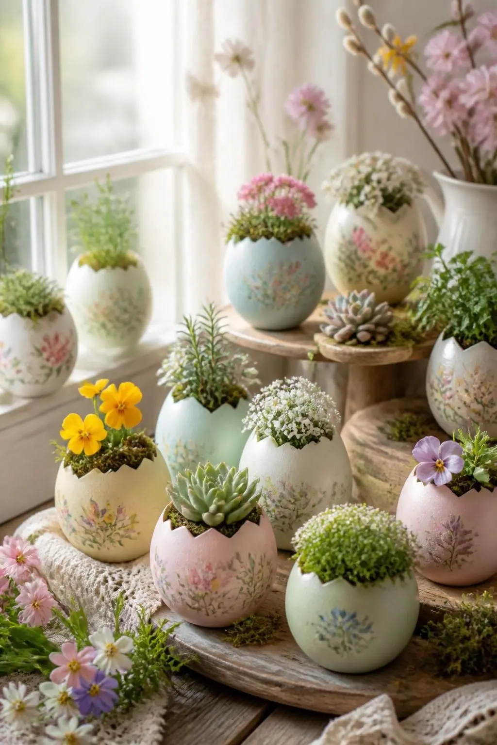 13 Whimsical Easter Egg Shell Planters for an Eco-Friendly Spring Home 10 13 Whimsical Easter Egg Shell Planters for an Eco-Friendly Spring Home