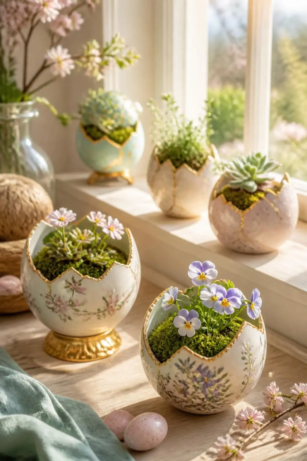 13 Whimsical Easter Egg Shell Planters for an Eco-Friendly Spring Home 12 13 Whimsical Easter Egg Shell Planters for an Eco-Friendly Spring Home