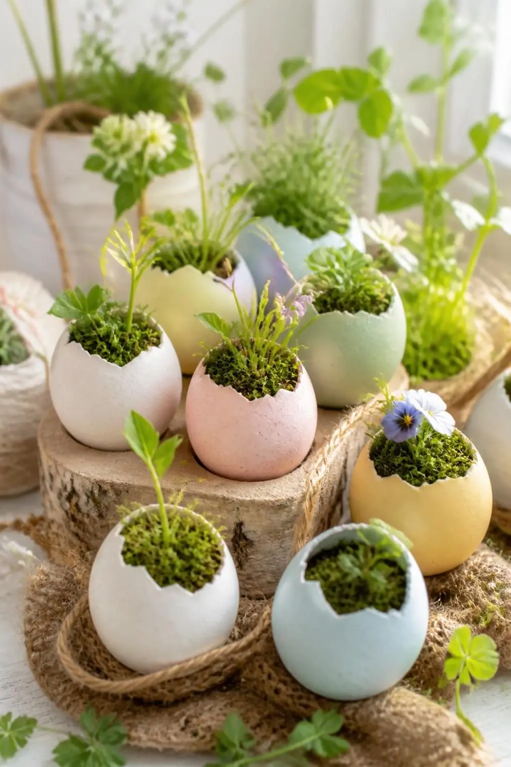 13 Whimsical Easter Egg Shell Planters for an Eco-Friendly Spring Home 13 13 Whimsical Easter Egg Shell Planters for an Eco-Friendly Spring Home
