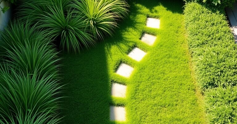12 Small Grass Area Ideas That Stay Lush and Easy to Maintain