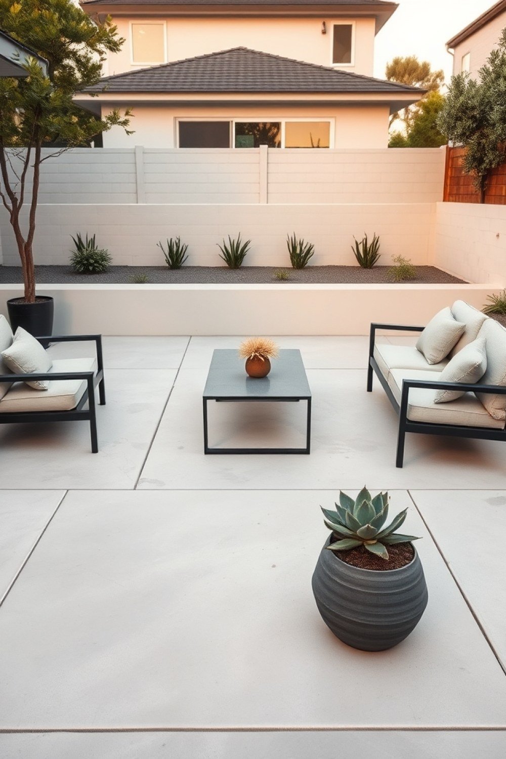 15 Back Yard Cement Ideas for Clean, Modern Outdoor Spaces 2 15 Back Yard Cement Ideas for Clean, Modern Outdoor Spaces