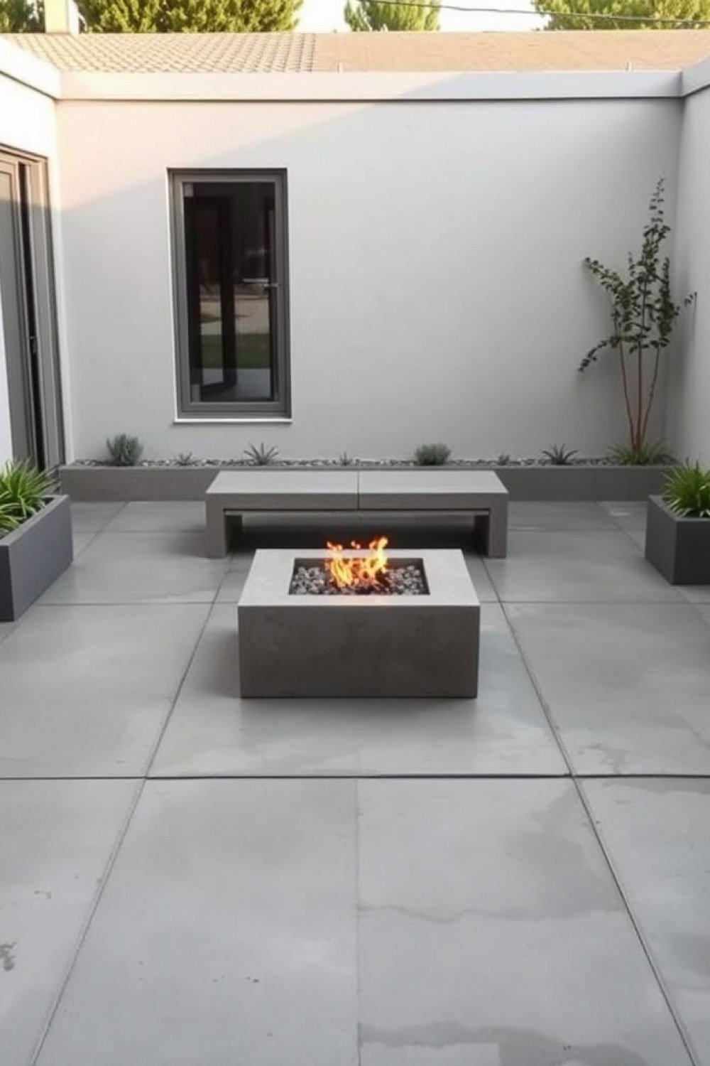 15 Back Yard Cement Ideas for Clean, Modern Outdoor Spaces 15 15 Back Yard Cement Ideas for Clean, Modern Outdoor Spaces