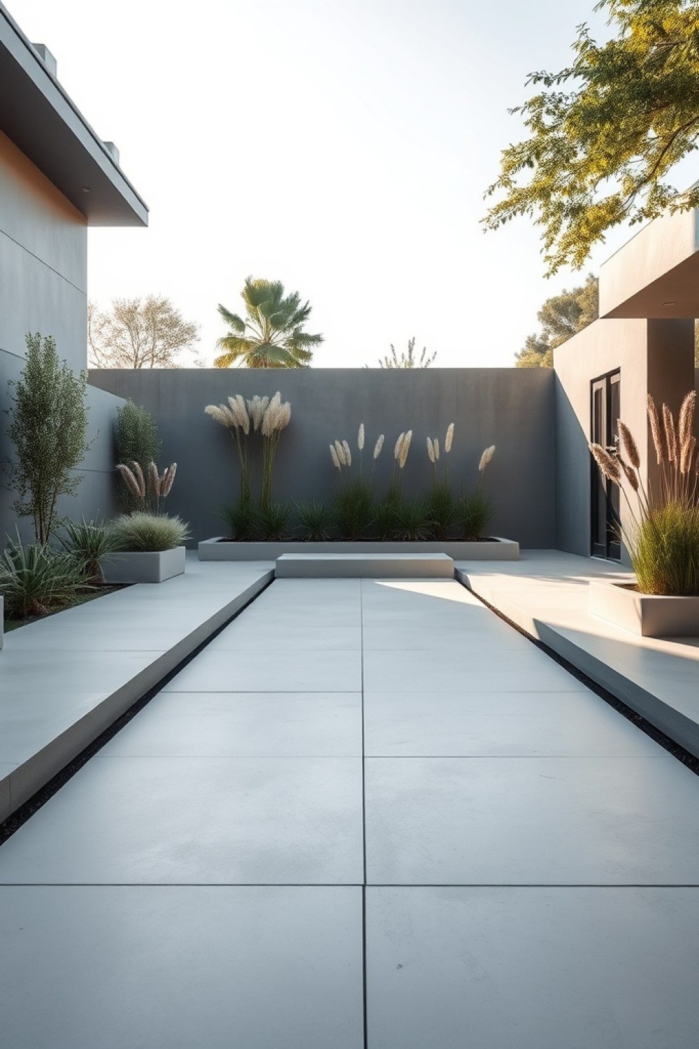 15 Back Yard Cement Ideas for Clean, Modern Outdoor Spaces 1 15 Back Yard Cement Ideas for Clean, Modern Outdoor Spaces