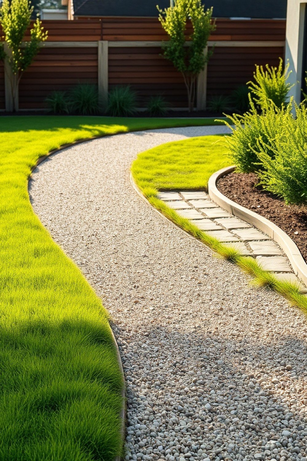 11 Grass and Gravel Backyard Layouts That Look Polished