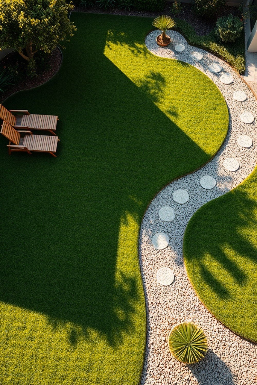 11 Grass and Gravel Backyard Layouts That Look Polished