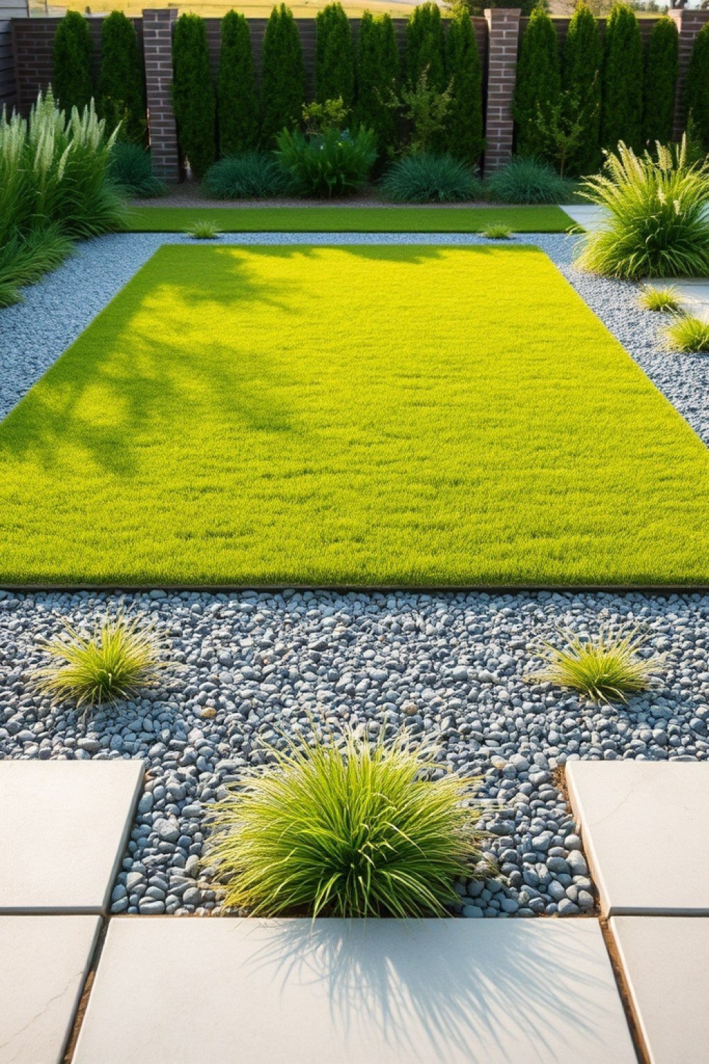 11 Grass and Gravel Backyard Layouts That Look Polished