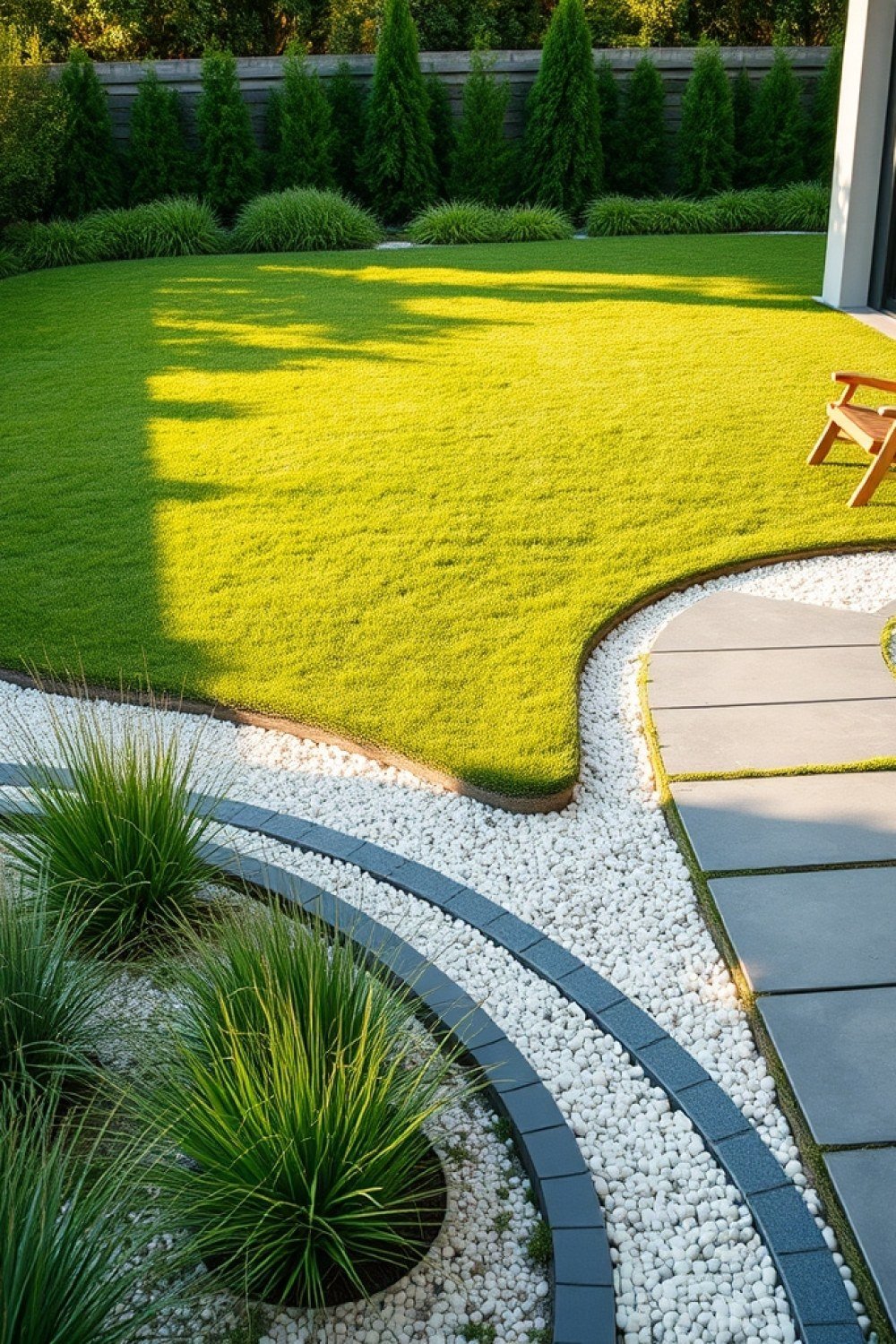 11 Grass and Gravel Backyard Layouts That Look Polished