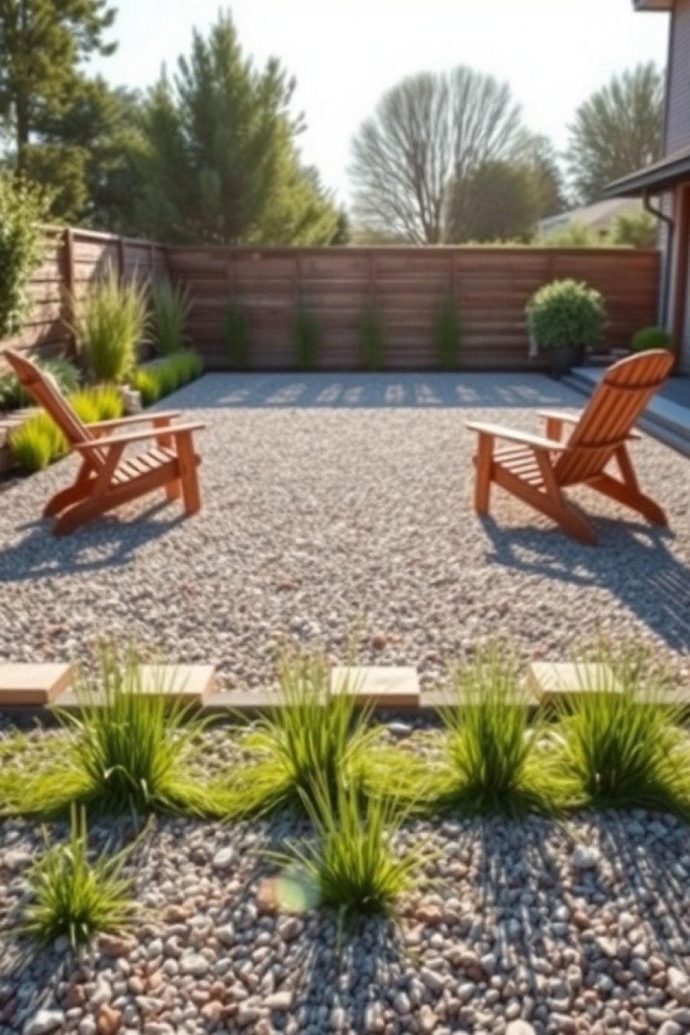 11 Grass and Gravel Backyard Layouts That Look Polished