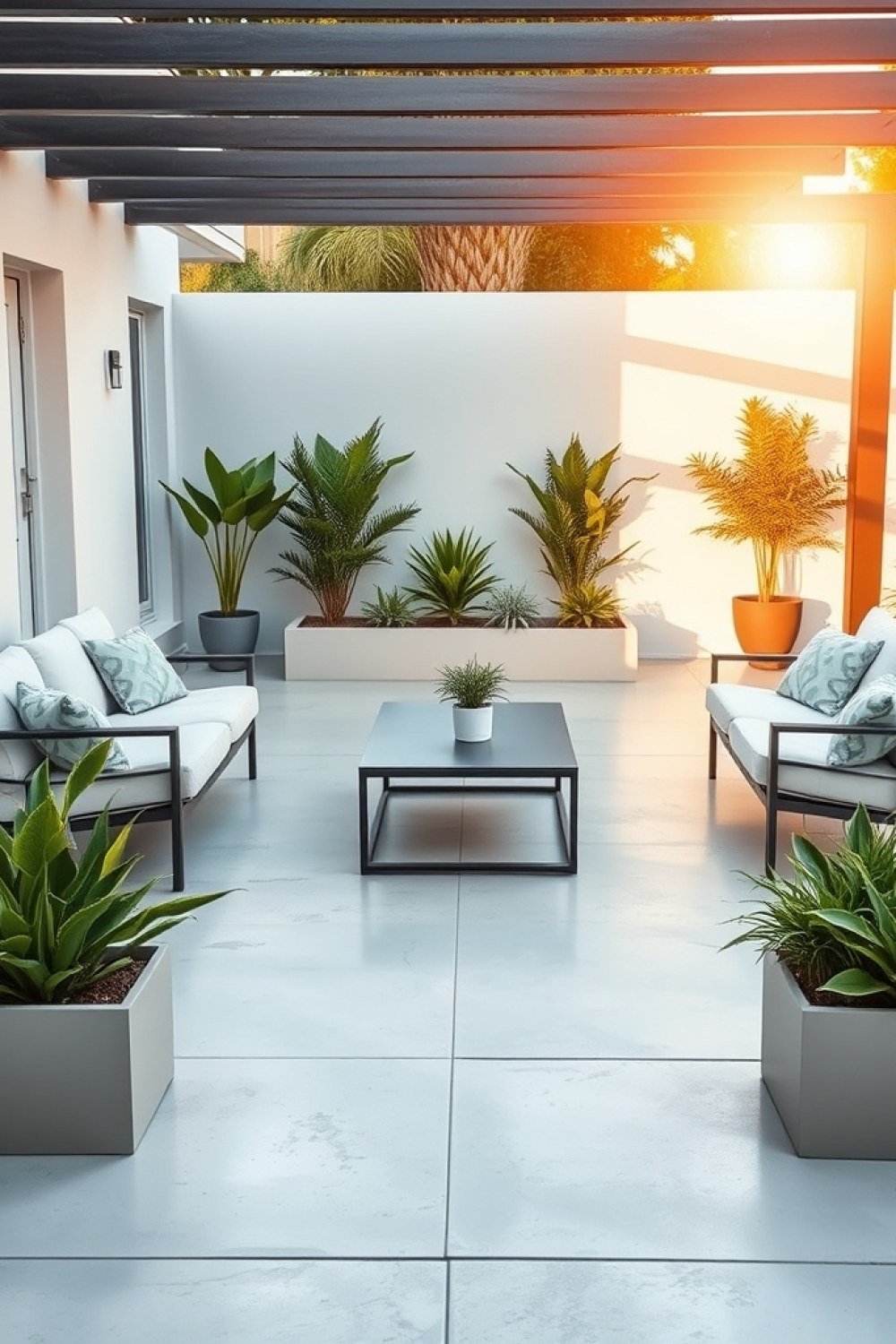 15 Back Yard Cement Ideas for Clean, Modern Outdoor Spaces 11 15 Back Yard Cement Ideas for Clean, Modern Outdoor Spaces